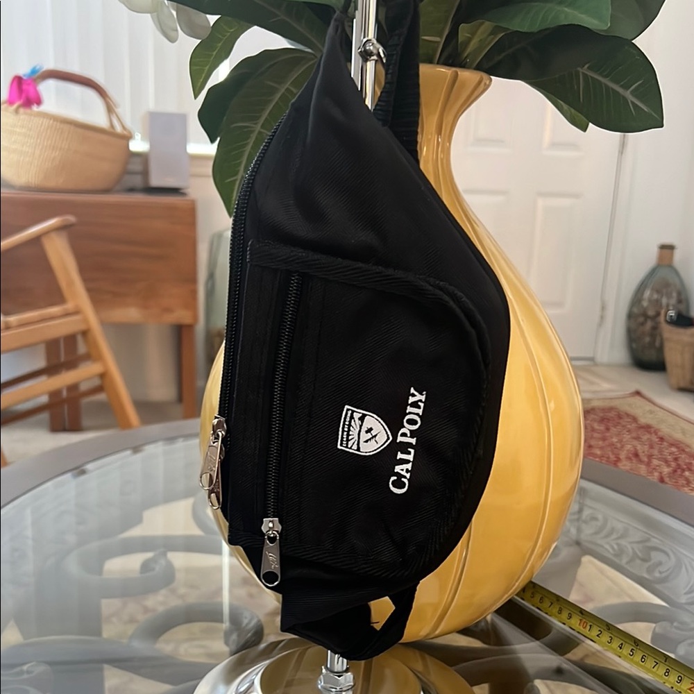 Cal Poly belt bag new black canvas